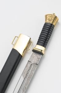 Нож Пластунский  латунь с резьбой  Нож Пластунский  латунь с резьбой фото