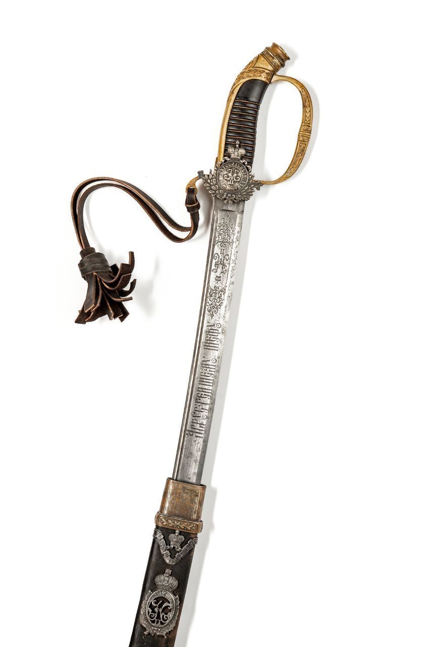 Шашка Драгунская офицерская наградная реплика (тип 2) фото 