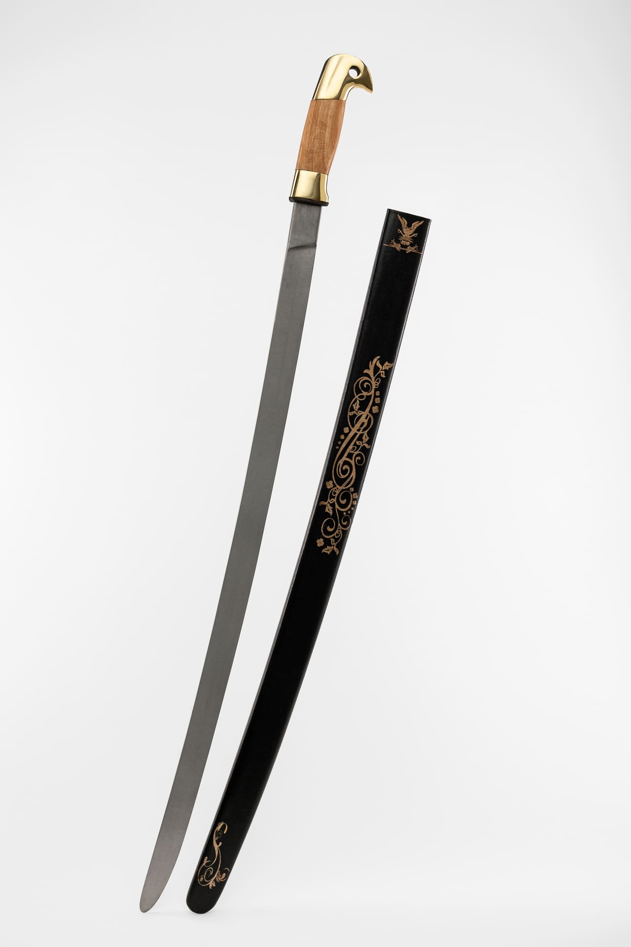 Шашка Спортивная 93 см в деревянных ножнах фото 