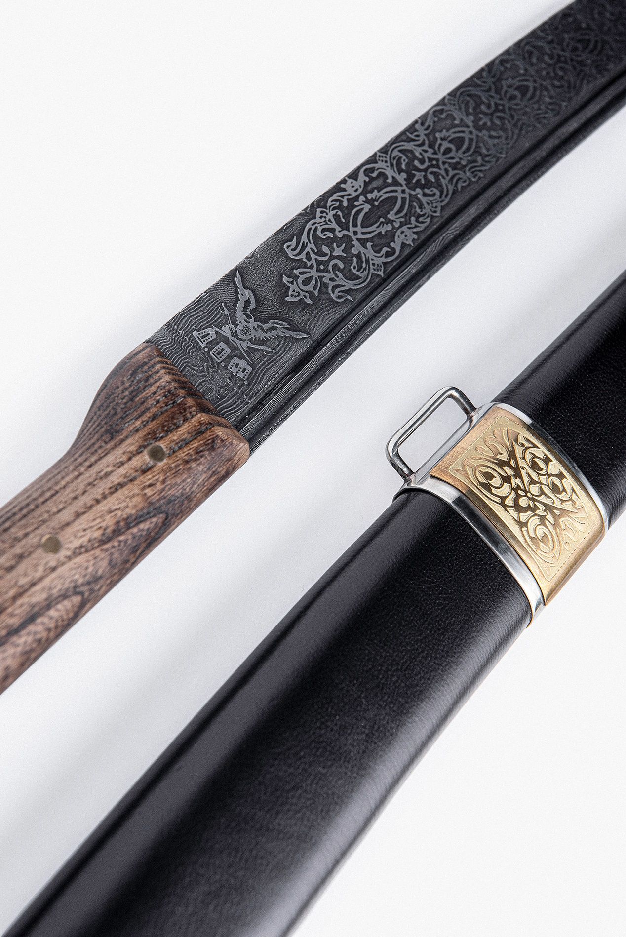 Шашка Кавказская (дамаск) фото 