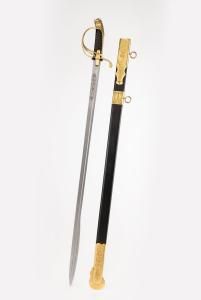 Палаш Морской юбилейный с латунной рукоятью 1855 года фото 