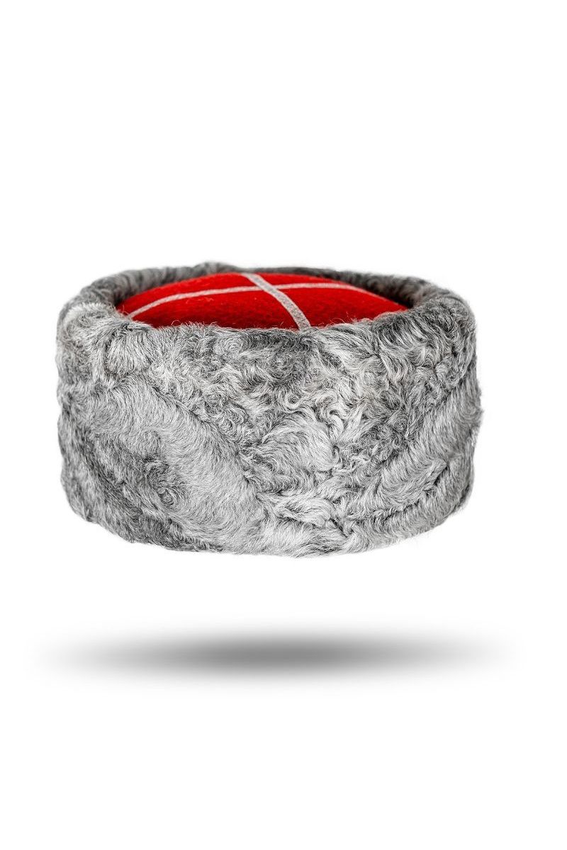 Папаха каракуль серая фото 