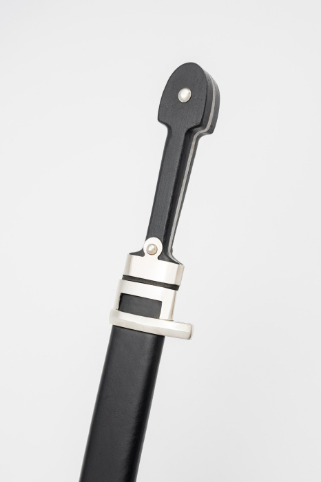 Кинжал Бебут с резьбой мельхиор  1907 года фото 