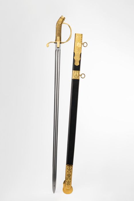 Палаш Кирасирский 1826г юбилейный с латунной рукоятью фото 