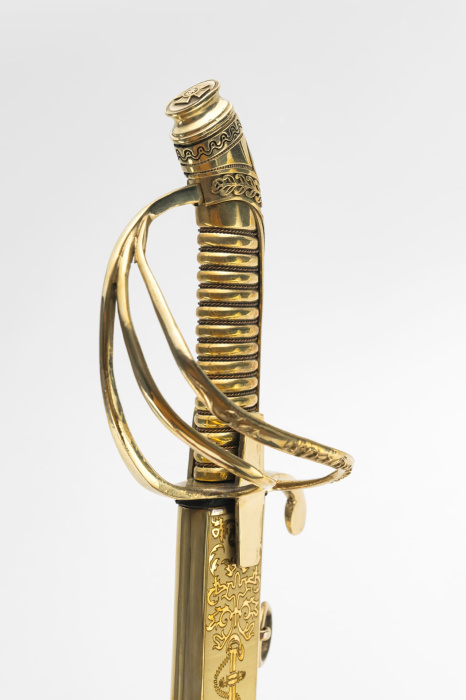 Палаш Морской юбилейный с латунной рукоятью фото 