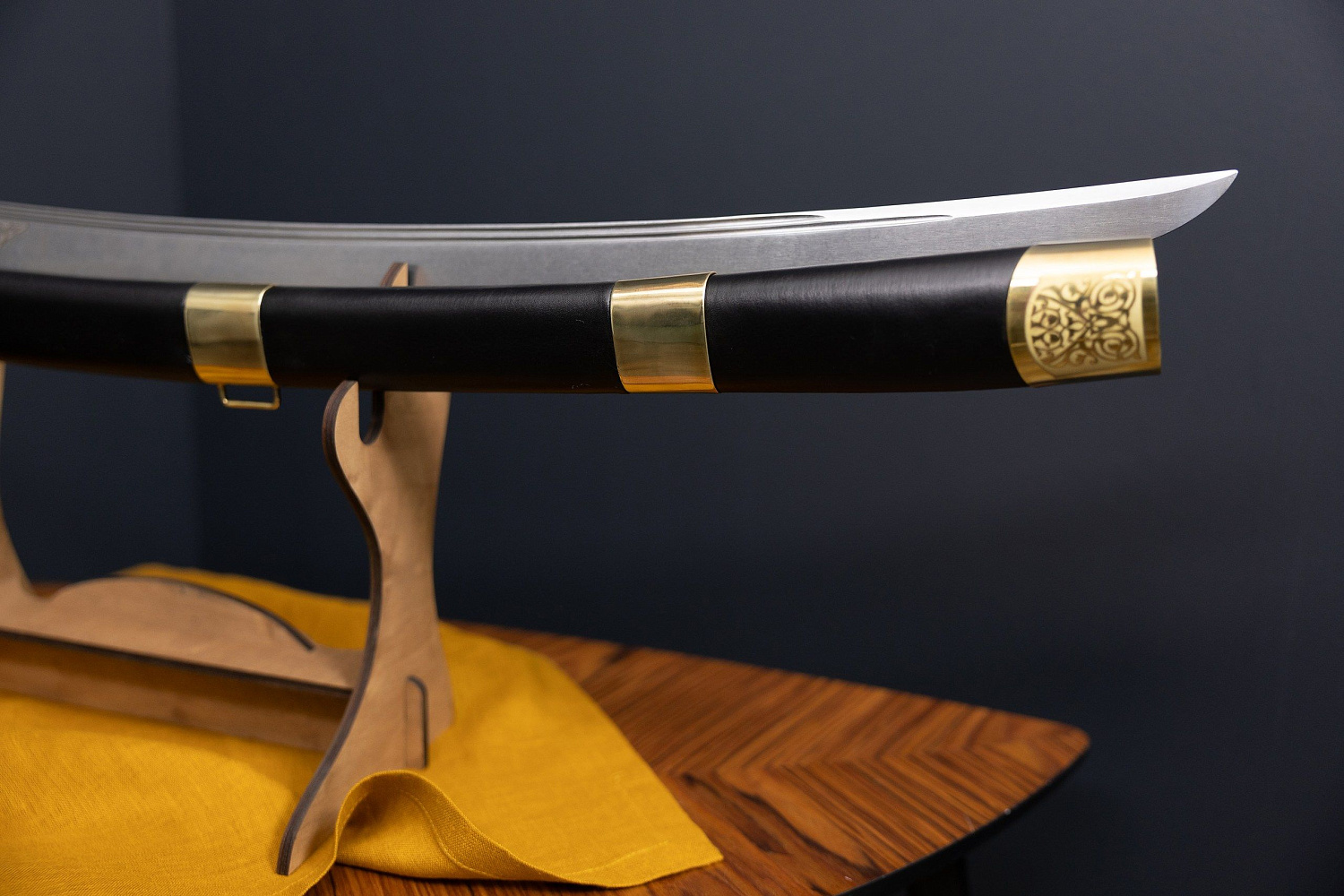 Шашка Кавказская с резьбой 1904 года фото 