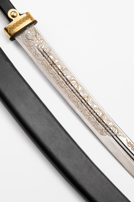 Кинжал Бебут с резьбой 1907 года фото 