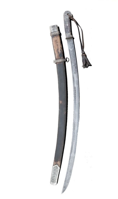 Шашка Казачья офицерская с клинком азиатского типа 1913 года реплика фото 