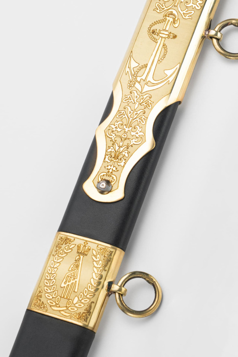 Палаш Морской юбилейный с латунной рукоятью фото 