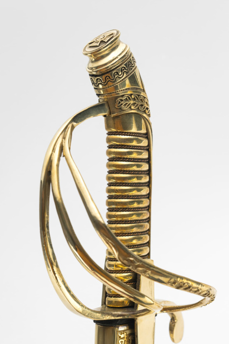 Палаш Морской юбилейный с латунной рукоятью фото 