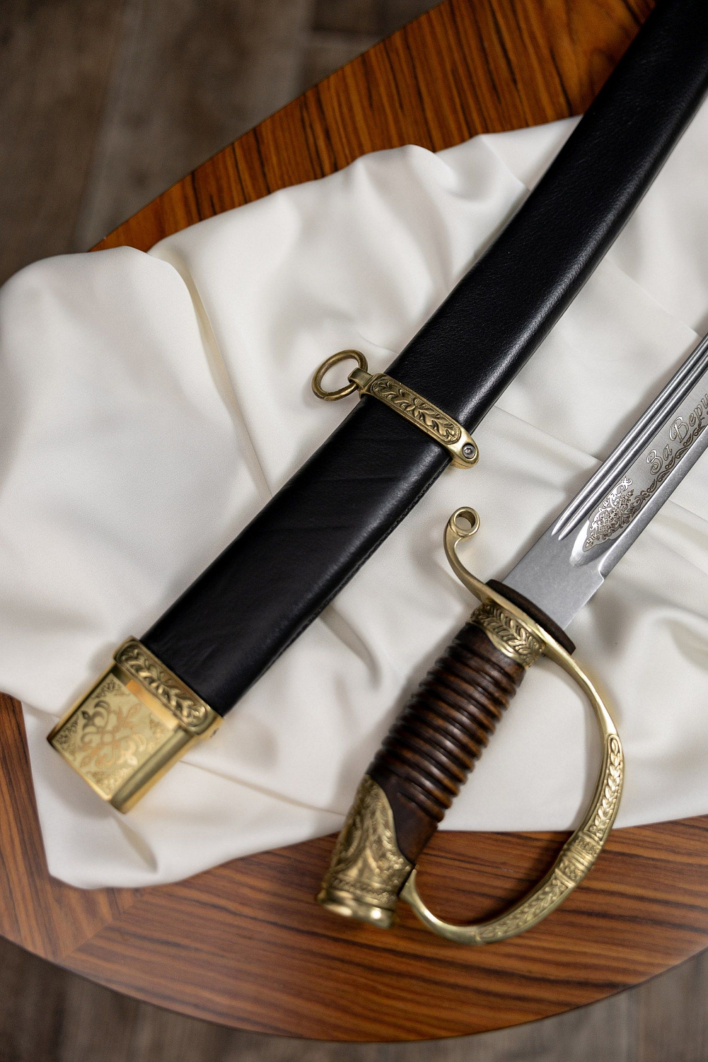 Сабля Офицерская с резьбой 1841 года фото 