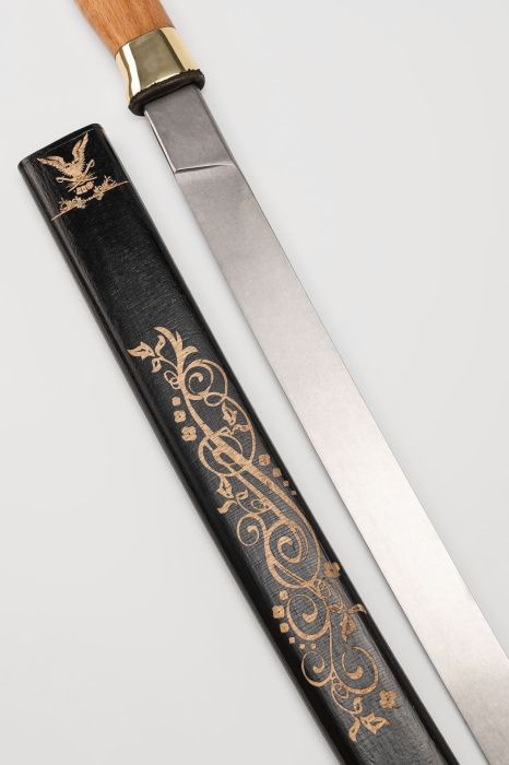 Шашка Спортивная 93 см в деревянных ножнах фото 