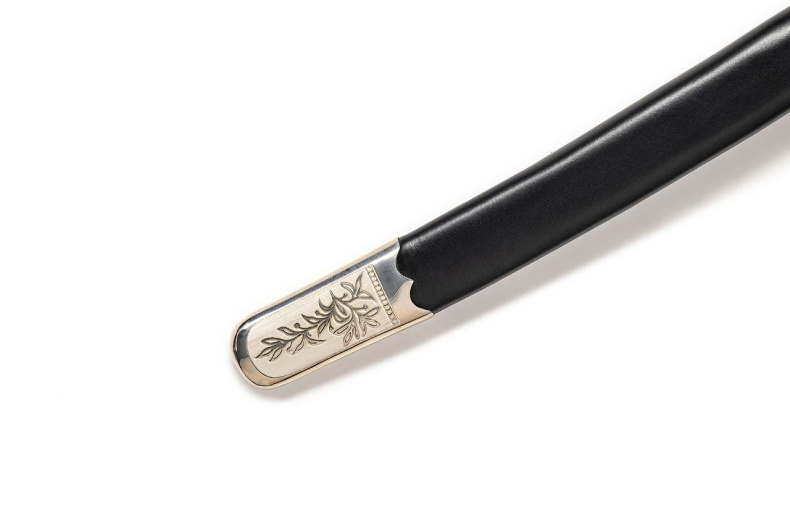 Кавказская мельхиор с резьбой (карагач,кость) фото 