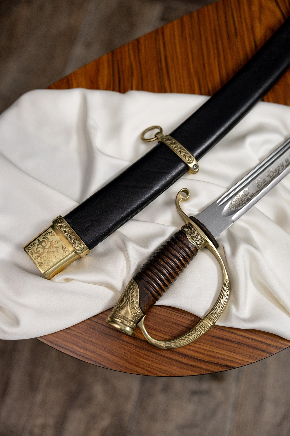 Сабля Офицерская с резьбой 1841 года фото 