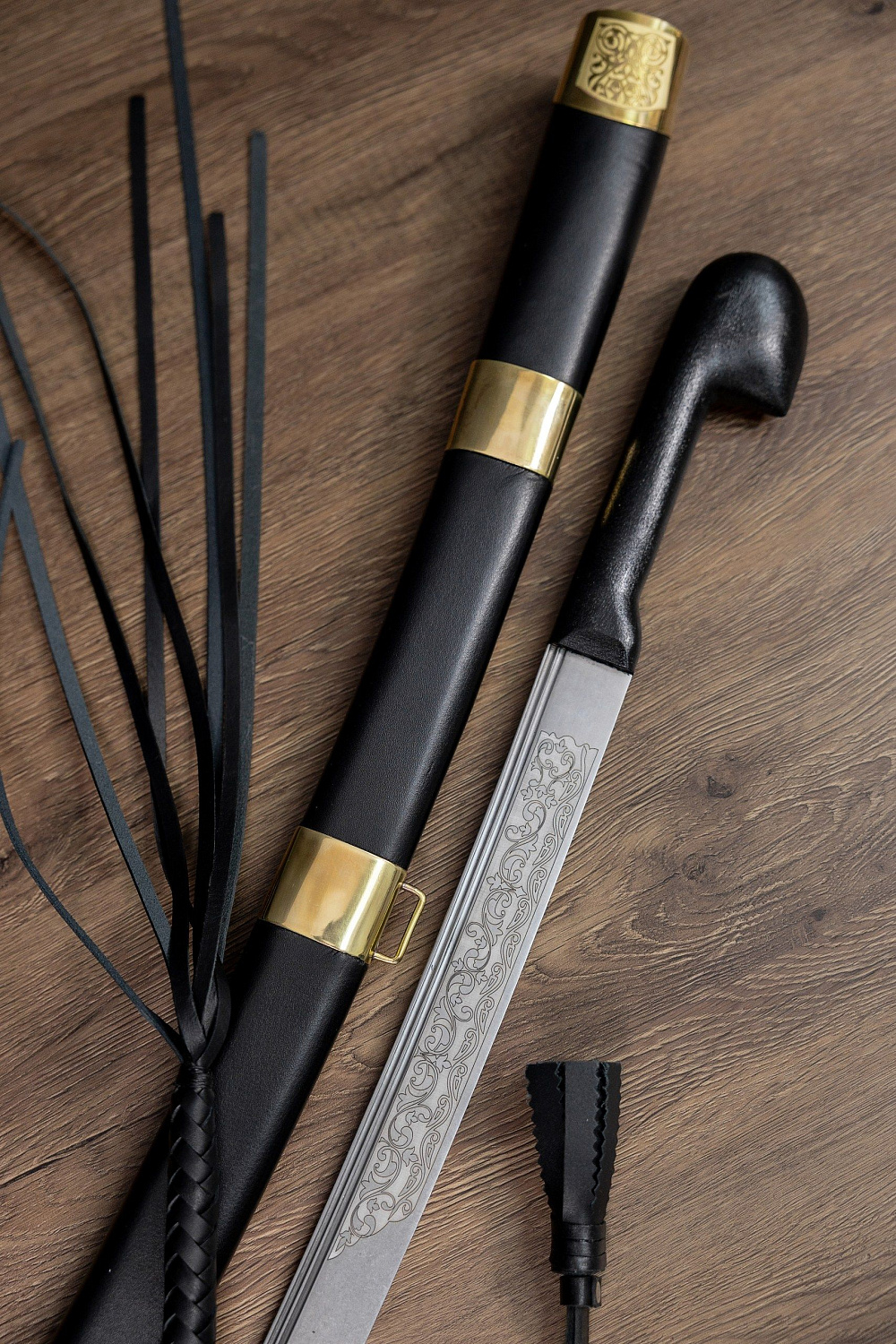 Шашка Кавказская с резьбой 1904 года фото 