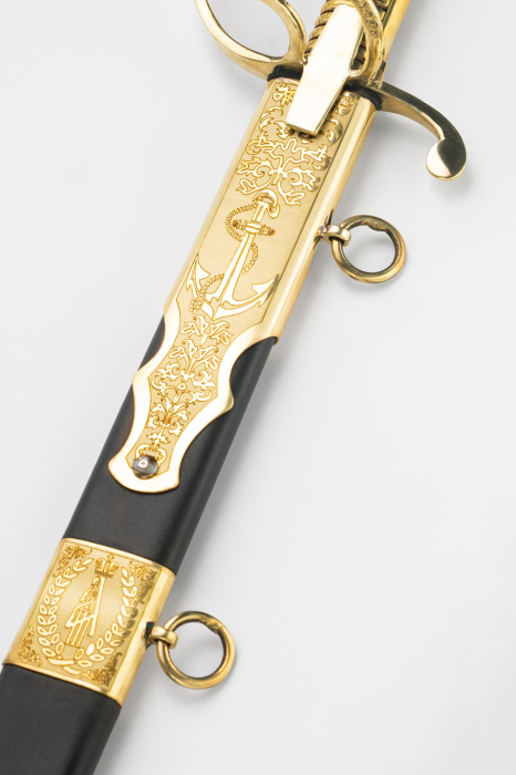 Палаш Морской юбилейный с латунной рукоятью фото 