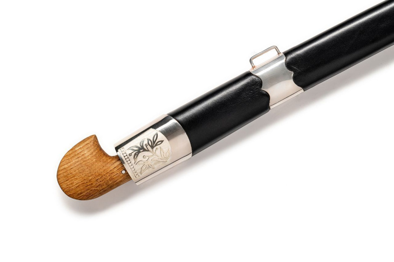 Кавказская мельхиор с резьбой (карагач,кость) фото 