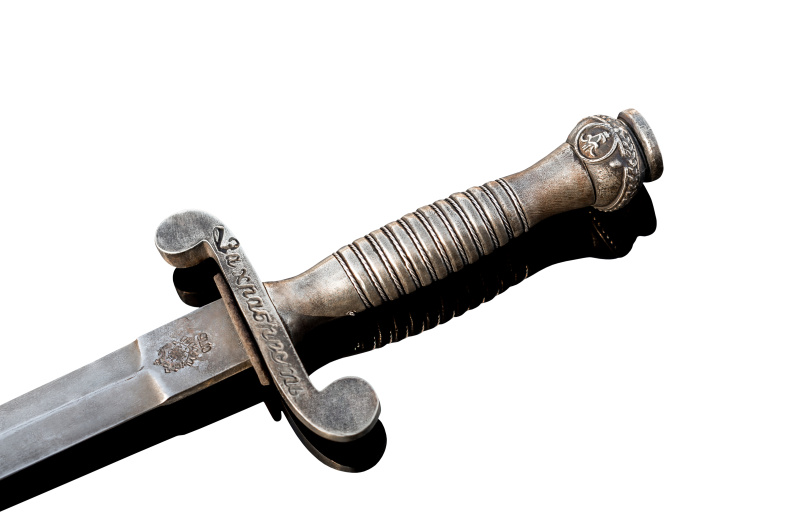 Кортик Георгиевский мельхиор реплика фото 