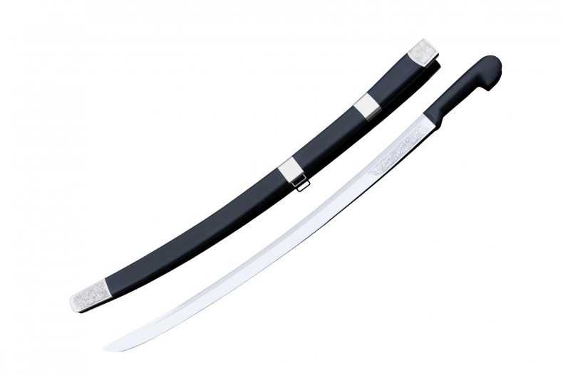 Шашка Кавказская с резьбой мельхиор 1904 года фото 