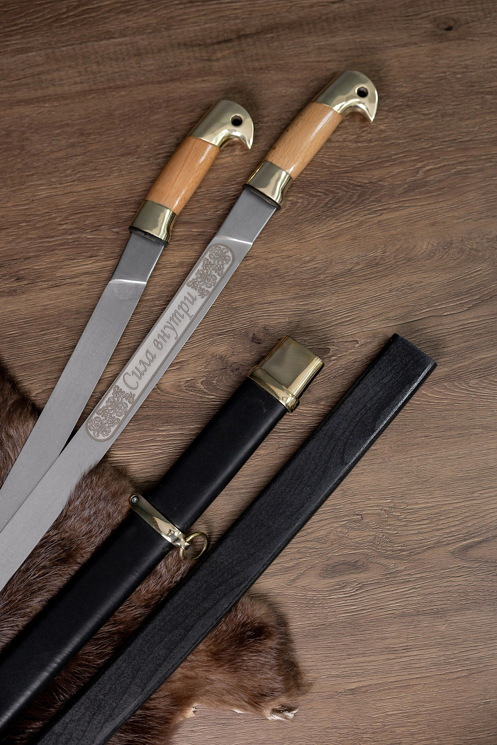 Шашка Спортивная 93 см в деревянных ножнах фото 