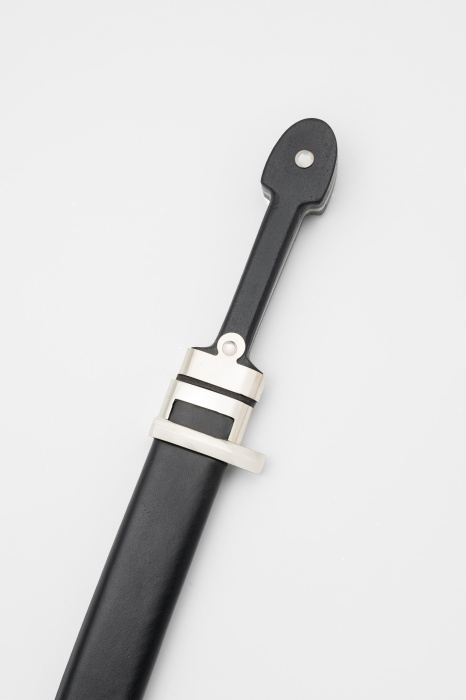 Кинжал Бебут с резьбой мельхиор  1907 года фото 