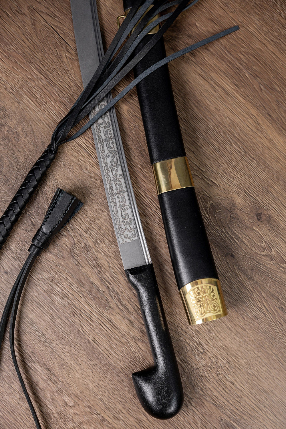 Шашка Кавказская с резьбой 1904 года фото 