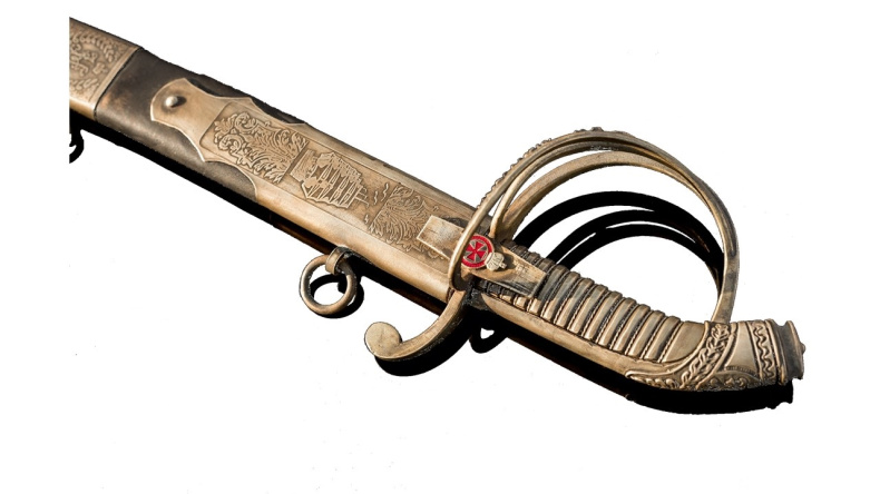 Сабля Морская офицерская 1855 года реплика фото 