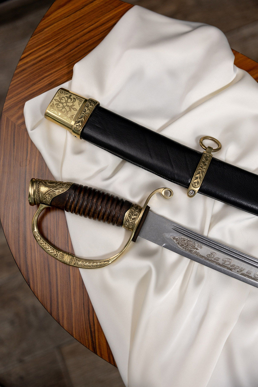 Сабля Офицерская с резьбой 1841 года фото 