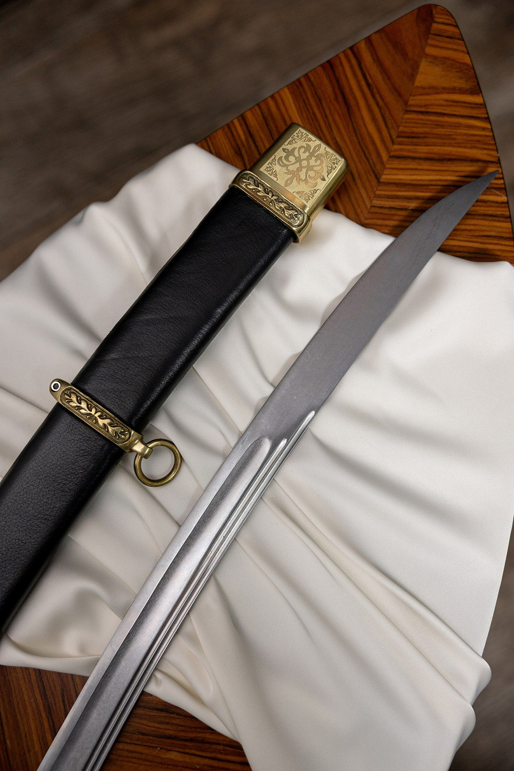 Сабля Офицерская с резьбой 1841 года фото 