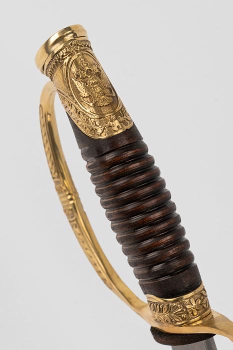 Сабля Офицерская с резьбой 1841 года фото 