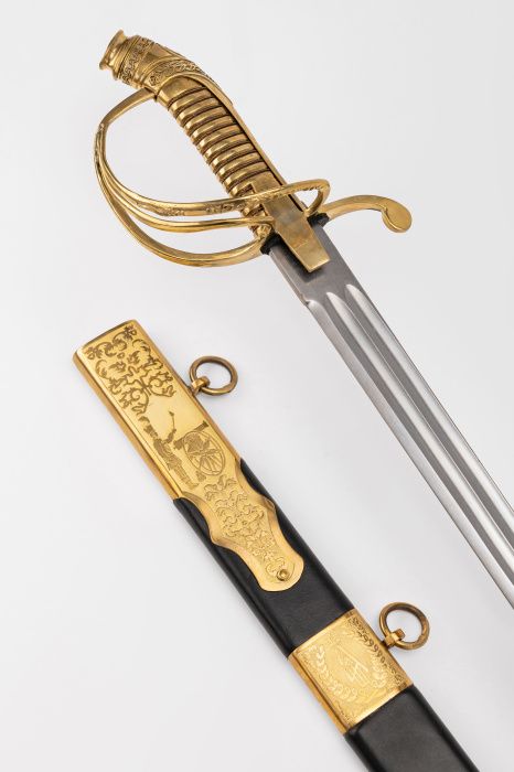 Палаш Кирасирский 1826г юбилейный с латунной рукоятью фото 