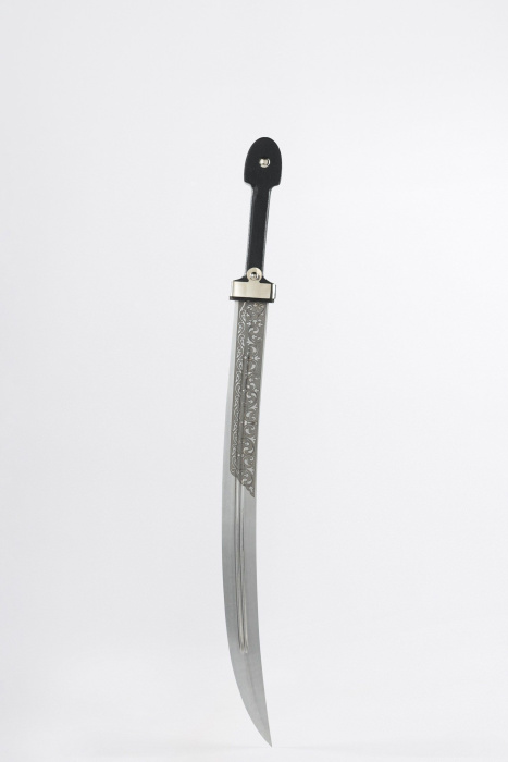 Кинжал Бебут с резьбой мельхиор  1907 года фото 