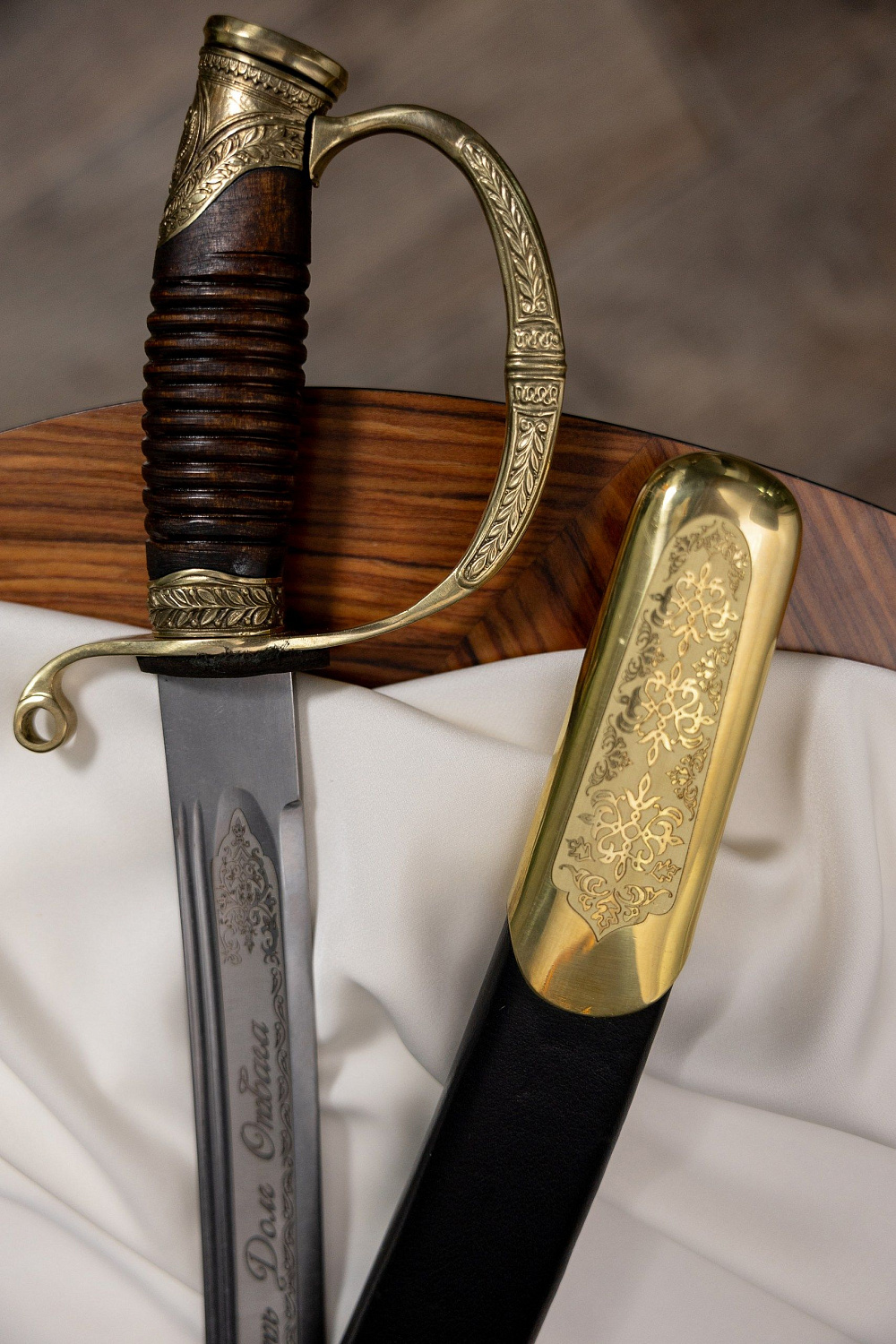 Сабля Офицерская с резьбой 1841 года фото 